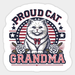 Proud Cat Grandma Sticker